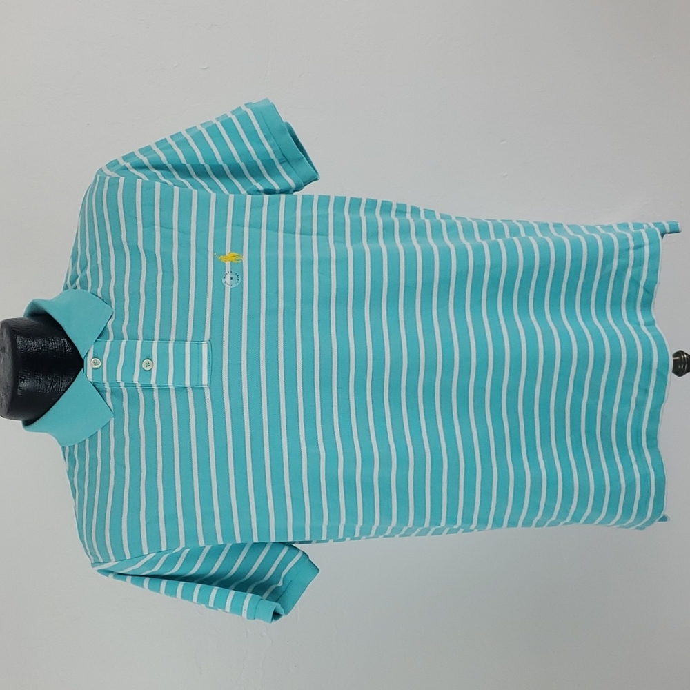 Polo Ralph Lauren custom fit polo strips men cotton embroidered logo size M New